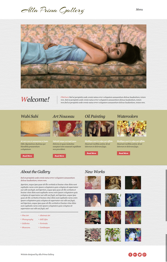 Alla Prima Gallery – Home Page