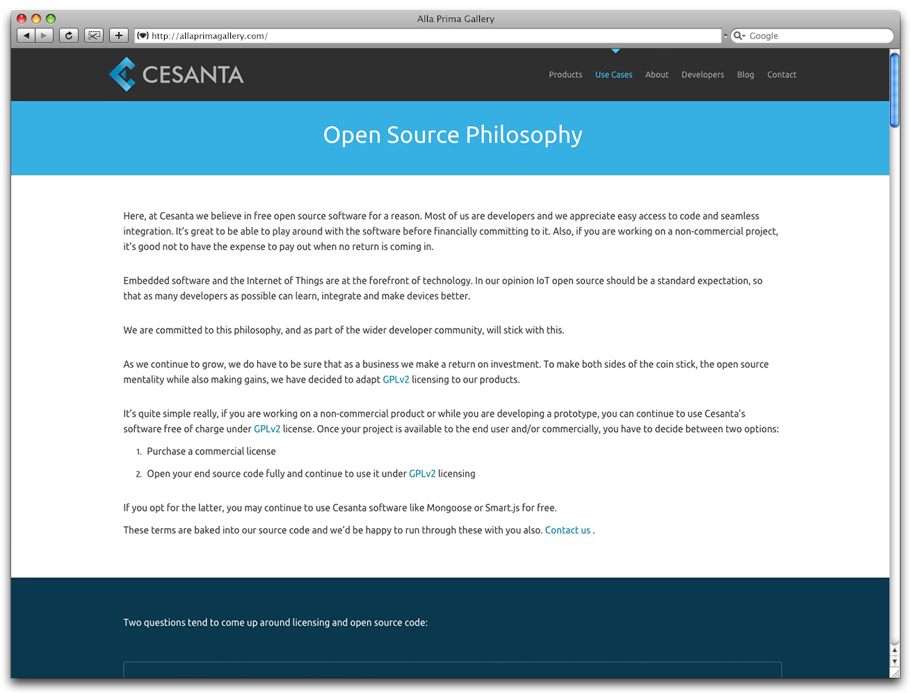 Cesanta opensource