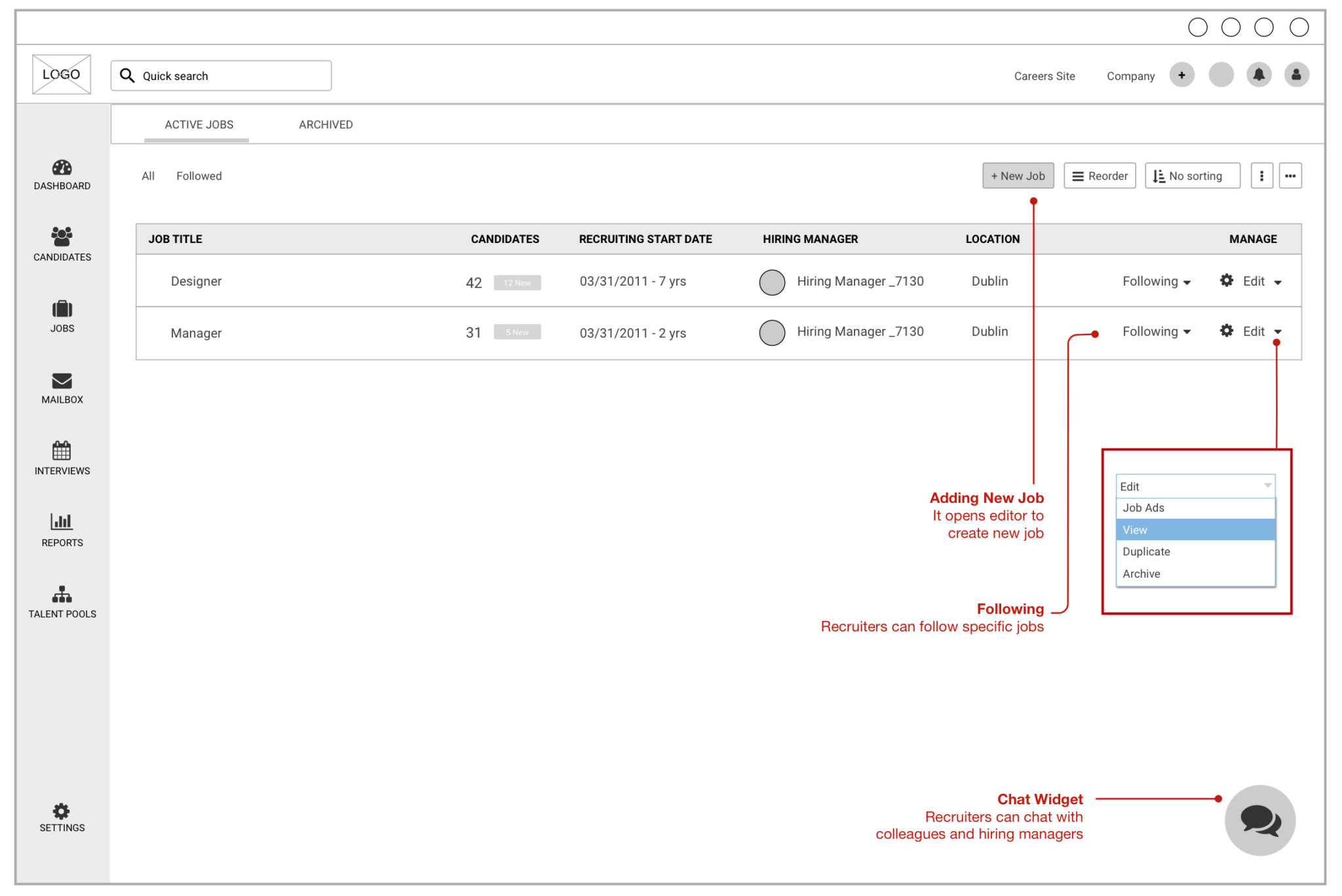 Workday Wireframe Wire Frame